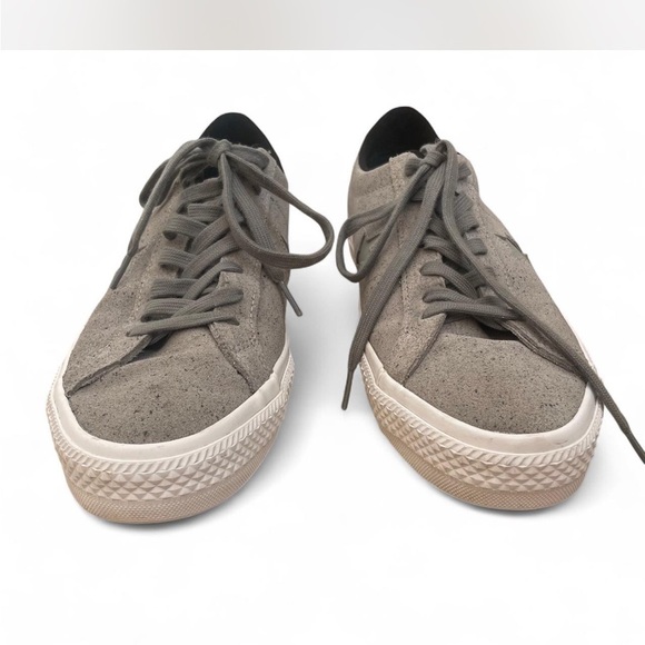 Grey suede Converse One Star low top trainers Men's 11 - Picture 4 of 7